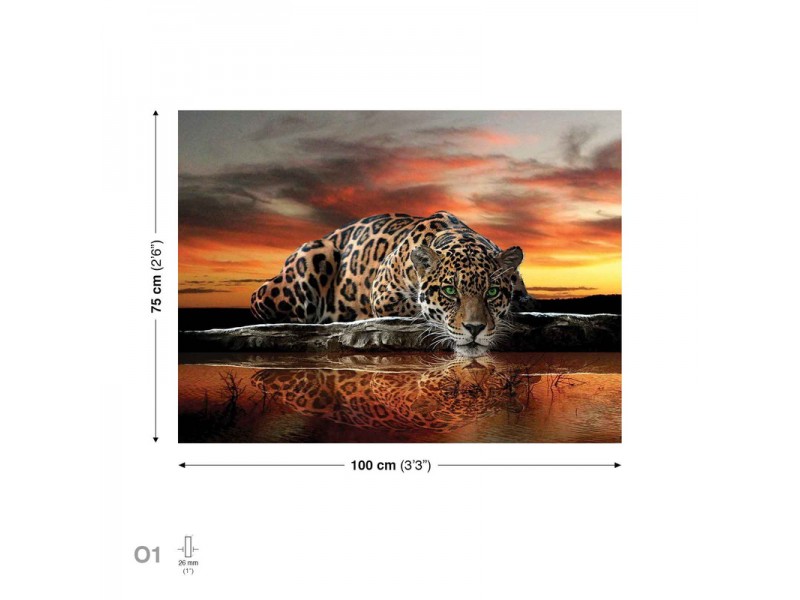 Leopard Nature Canvastavla (PP101O1)
